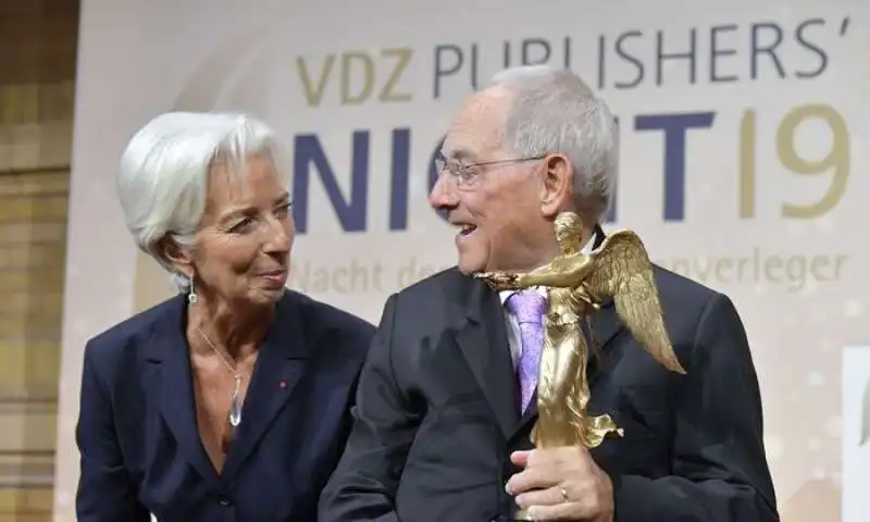 christine  lagarde wolfgang schaeuble