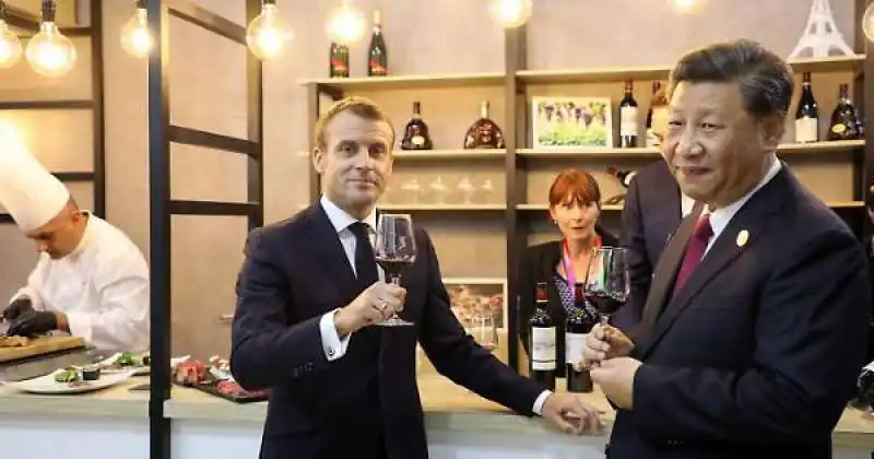 EMMANUEL MACRON XI JINPING