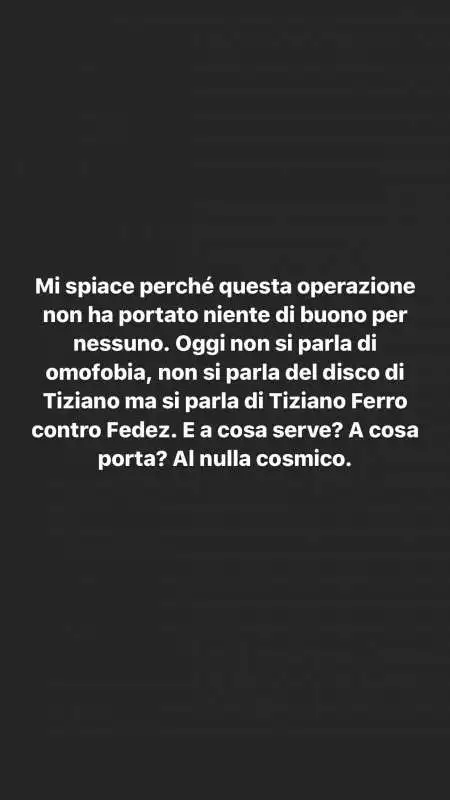 fedez risponde a tiziano ferro su instagram 12