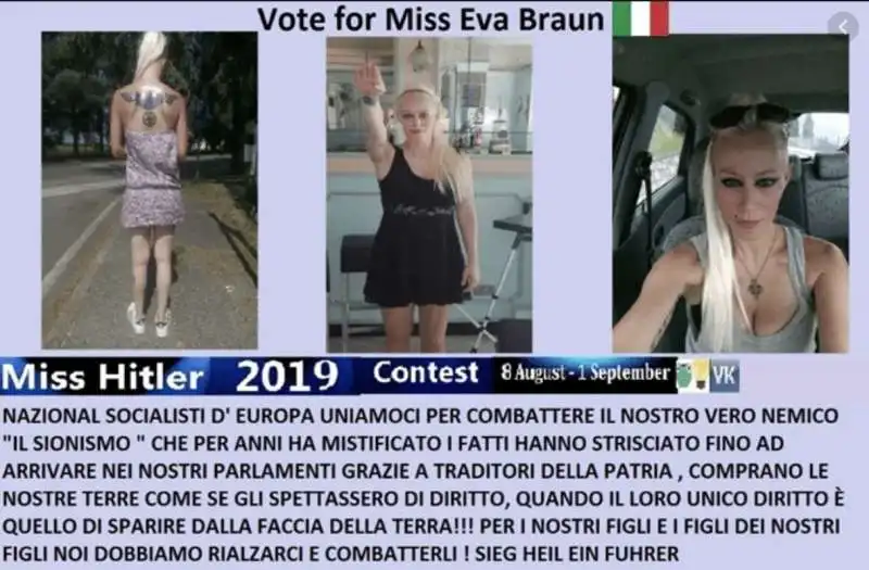 francesca rizzi   miss hitler 2019 su vkontakte