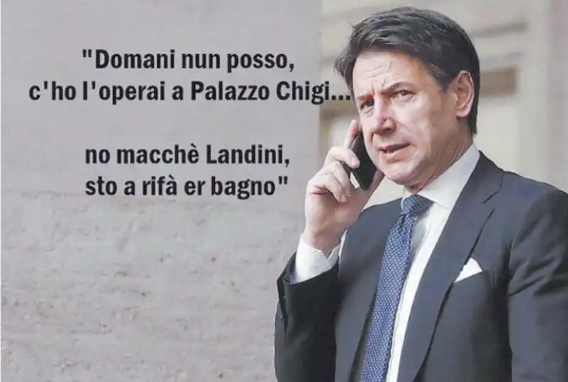 giuseppe conte e i lavori a palazzo chigi   by osho