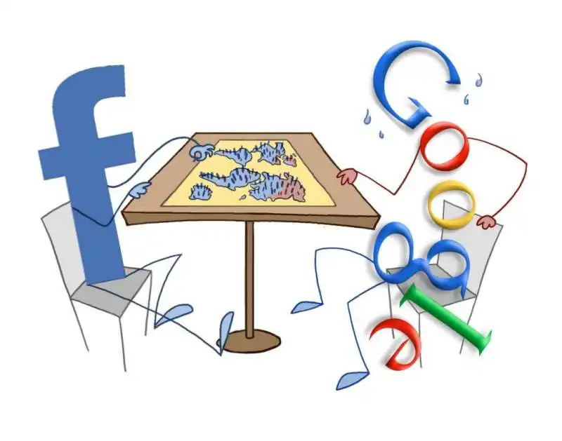 GOOGLE FACEBOOK SI DIVIDONO IL MONDO