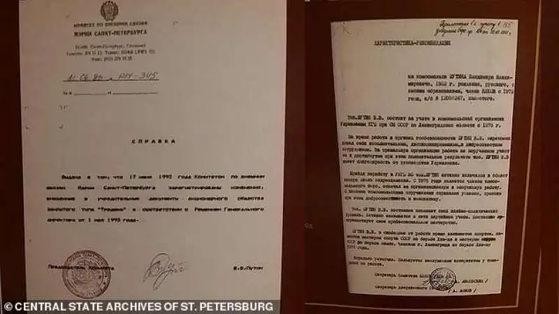 il rapporto del kgb su vladimir putin 