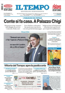 il tempo copertina sulla ristrutturazione di conte a palazzo chigi