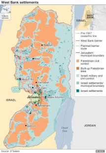 insediamenti israeliani in cisgiordania