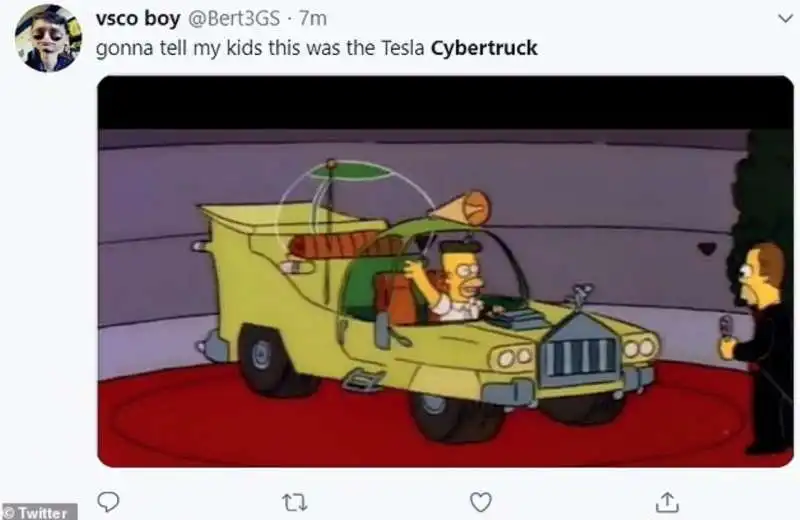 ironia social sulla tesla cybertruck 5