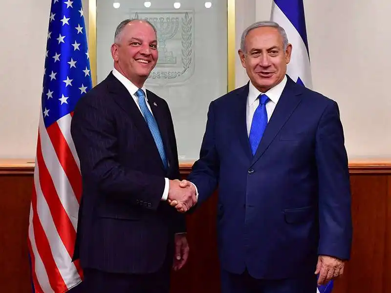 john bel edwards e netanyahu