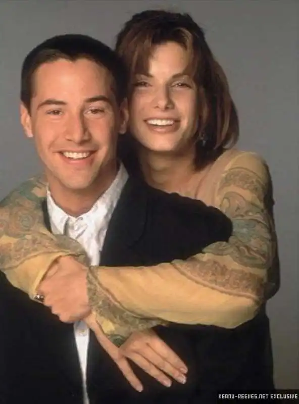 keanu reeves e sandra bullock ai tempi di speed