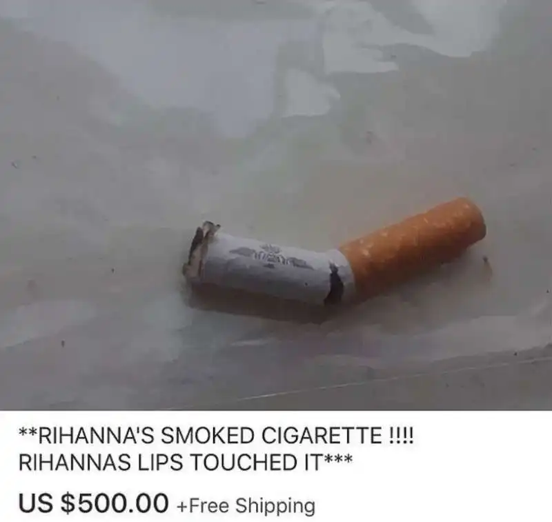 la sigaretta di rihanna