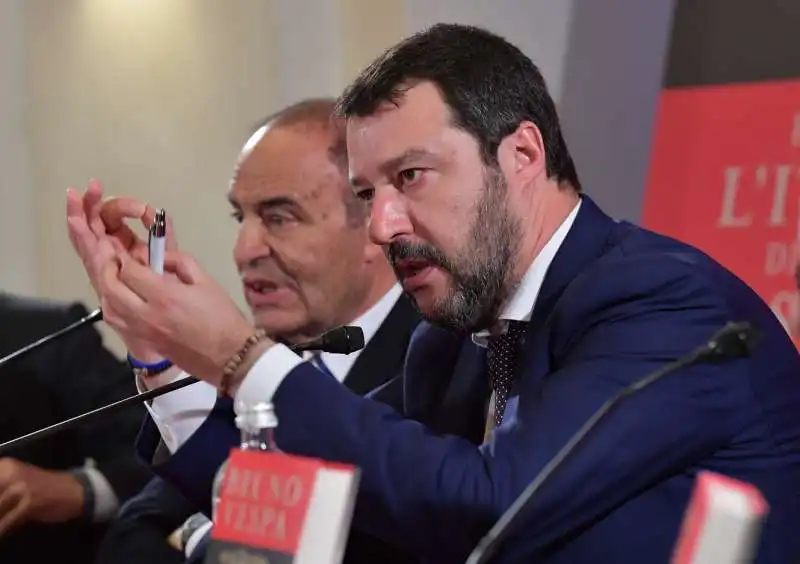 matteo salvini e bruno vespa  foto di bacco (6)