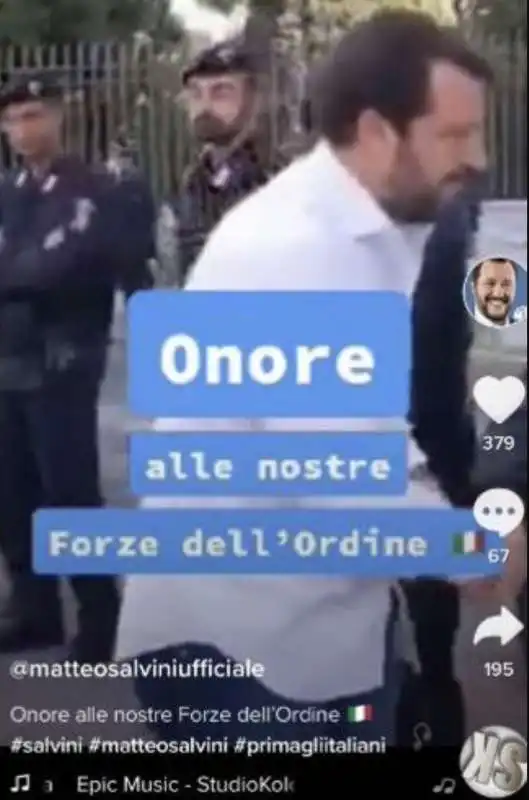 matteo salvini su tiktok 1