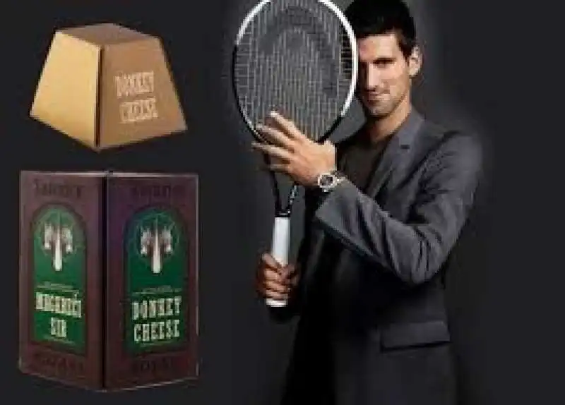 novak djokovic formaggio d'asina