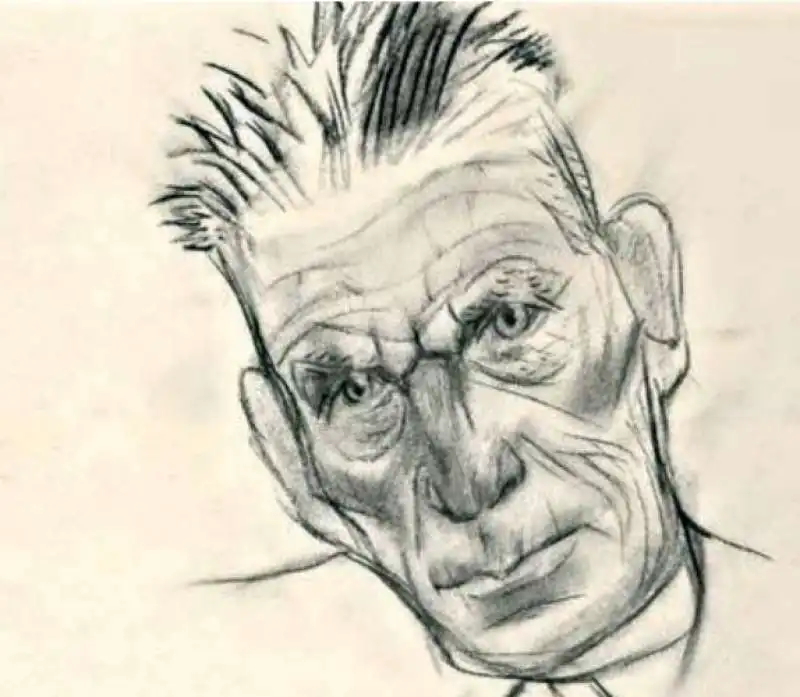 ritratto di samuel beckett by tullio pericoli 8