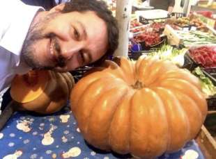 SALVINI: LA ZUCCA E' QUELLA A DESTRA