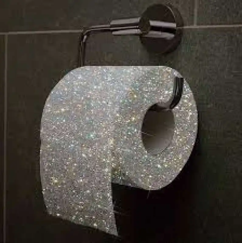 sparkling toilet paper