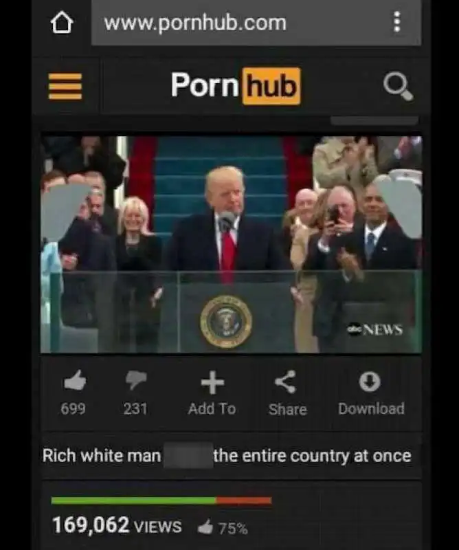 TRUMP SU PORNHUB 2