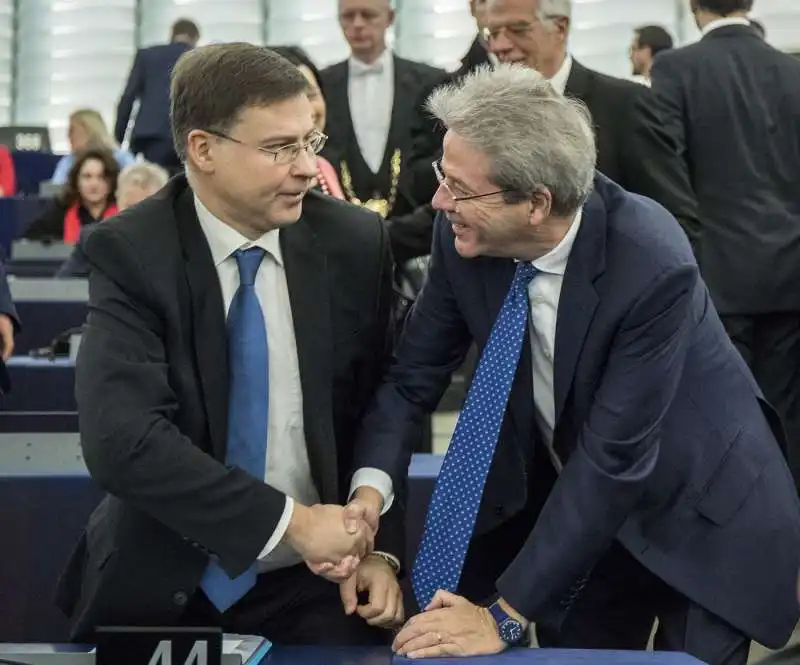 valdis dombrovskis paolo gentiloni