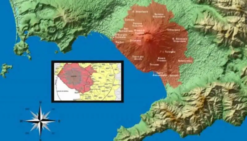 zona rossa del vesuvio