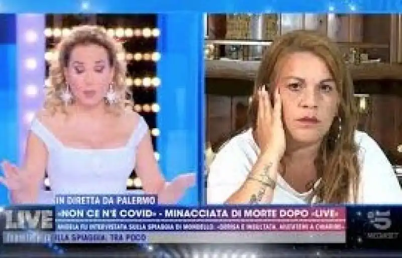 angela da mondello ospite dalla d urso 