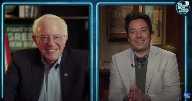 BERNIE SANDERS JIMMY FALLON