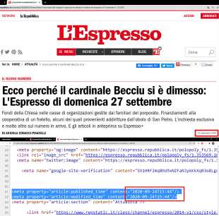 codice sorgente pagina web 24 settembre espresso becciu