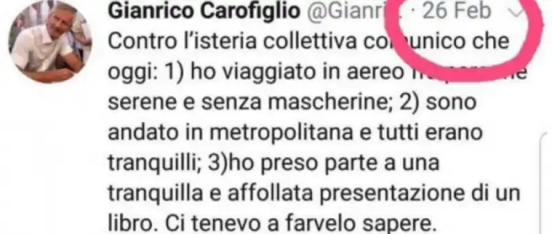 Dichiarazione di Carofiglio