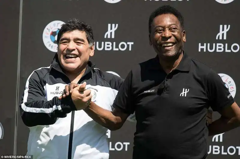 diego armando maradona con pele 