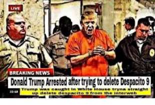 donald trump arrestato meme 2