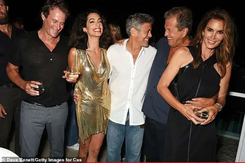 geroge clooney, amal clooney, rande gerber, mike meldman e cindy crawford