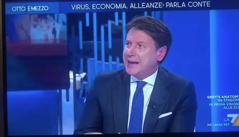 giuseppe conte ospite di otto e mezzo