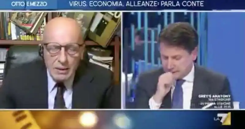 giuseppe conte sallusti tosse e raffreddore