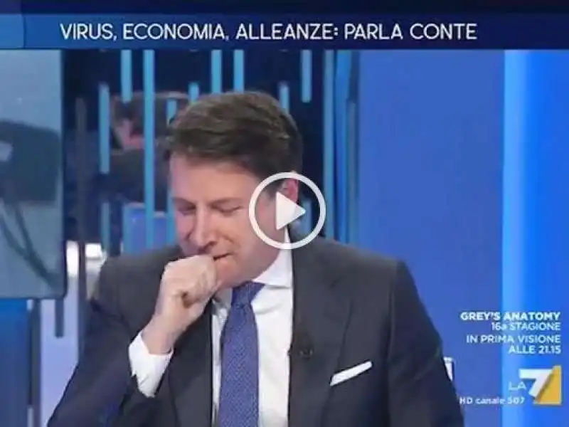 giuseppe conte tosse e raffreddore