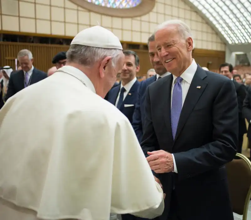 JOE BIDEN  PAPA FRANCESCO BERGOGLIO