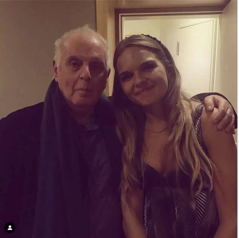 Laura Marzadori con Barenboim