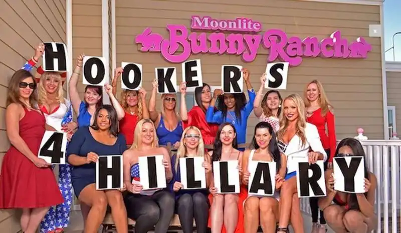 moonlite bunny ranch   hookers for hillary 