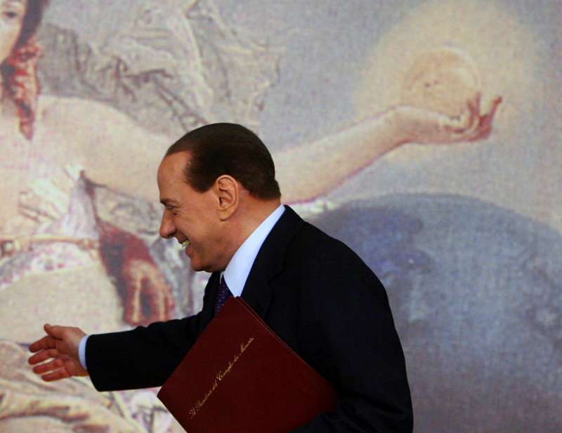 silvio berlusconi – sala stampa palazzo chigi