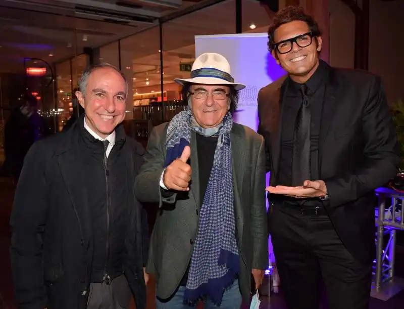 andrea micciche  al bano  sergio cerruti  foto di bacco