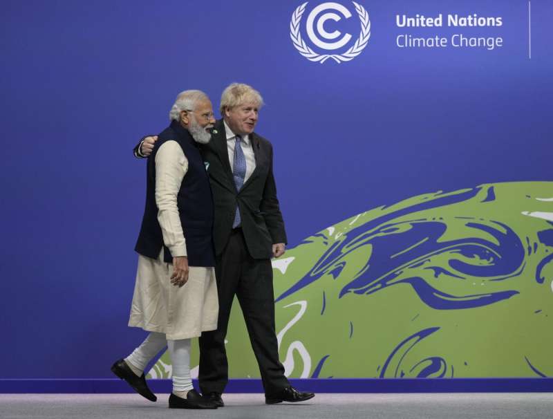 boris johnson e il premier indiano modi alla cop26 di glasgow 1