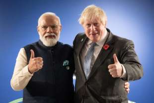 boris johnson e il premier indiano modi alla cop26 di glasgow 2