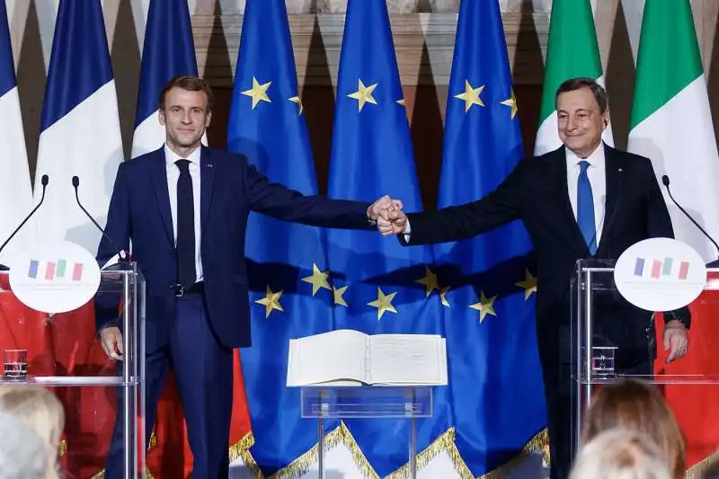 emmanuel macron   mario draghi   trattato del quirinale    1