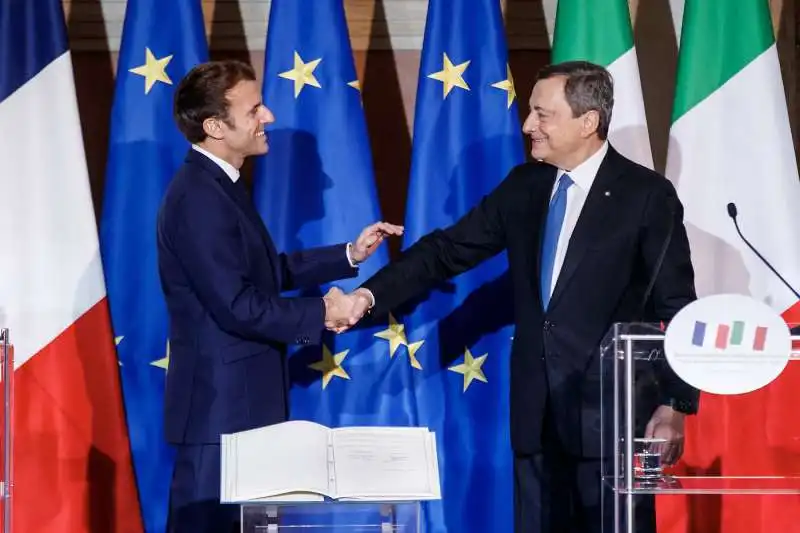 emmanuel macron   mario draghi   trattato del quirinale    3