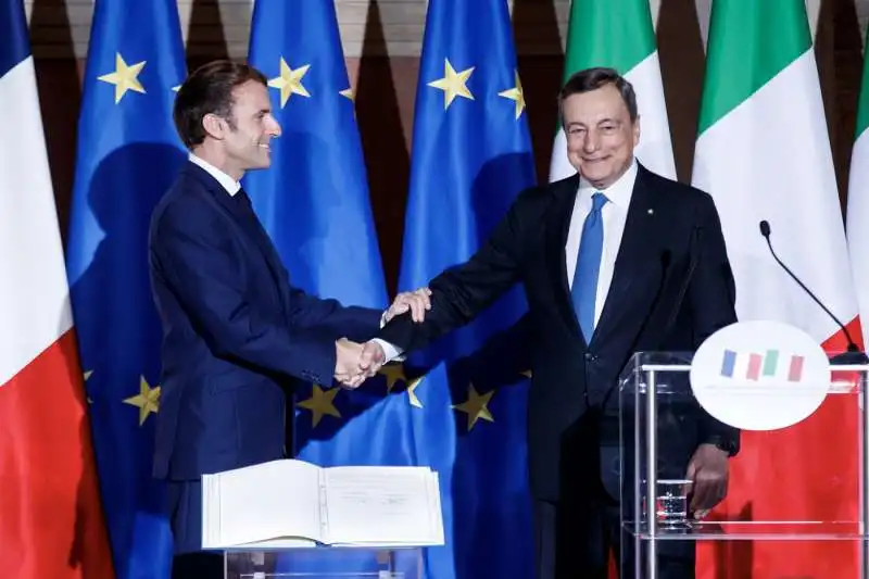 emmanuel macron   mario draghi   trattato del quirinale    5