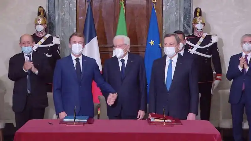 emmanuel macron sergio mattarella mario draghi  