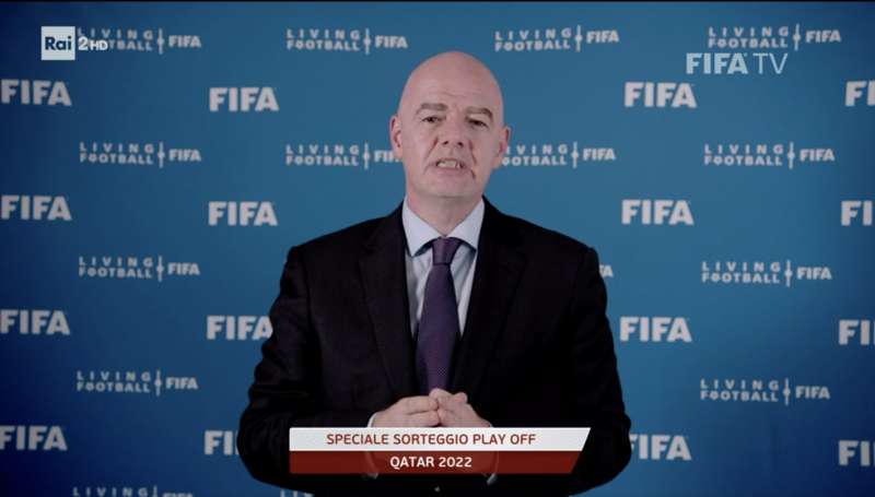 gianni infantino sorteggi playoff mondiali 2022 66