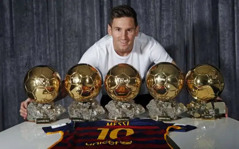 i palloni d oro di lionel messi 2