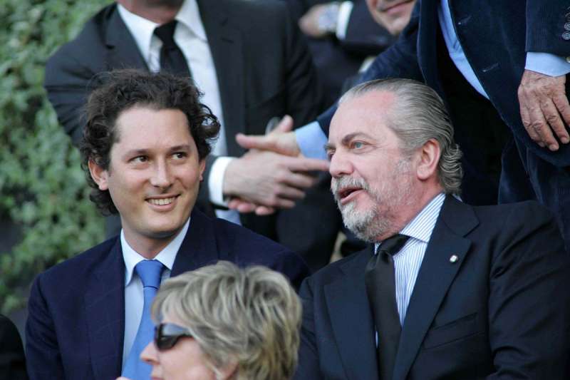 john elkann ed aurelio de laurentiis foto mezzelani gmt 179