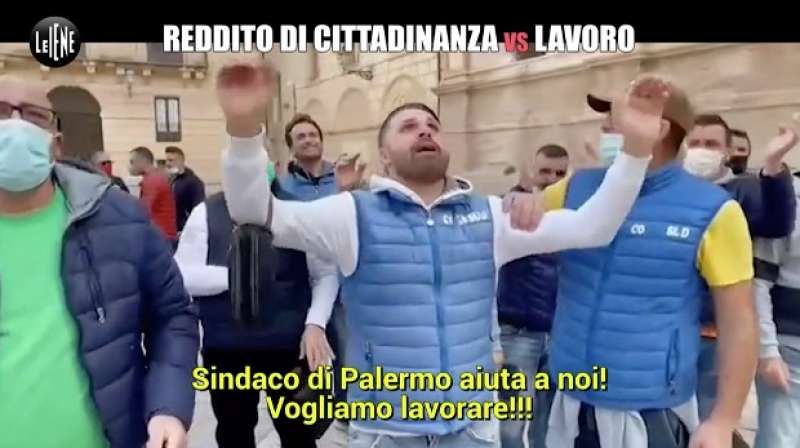 la protesta dei disoccupati a palermo contro il reddito di cittadinanza 13