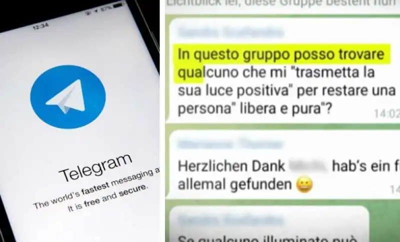 le chat telegram dei no vax sul canale Lichtblick Meran 