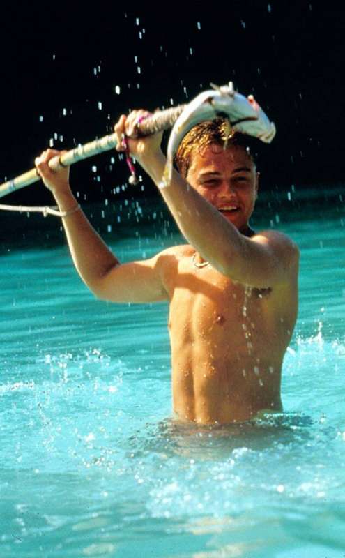 leonardo dicaprio in the beach 3