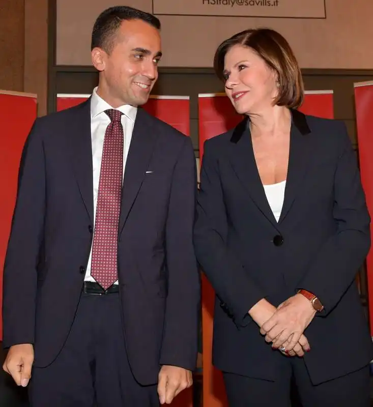 luigi di maio e bianca berlinguer  foto di bacco